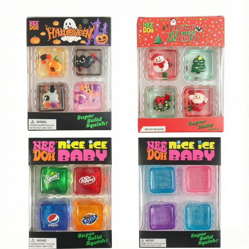 2027New NeeDoh Mini 4 Pack Nic - огляд і ціна Fidget Cube Original