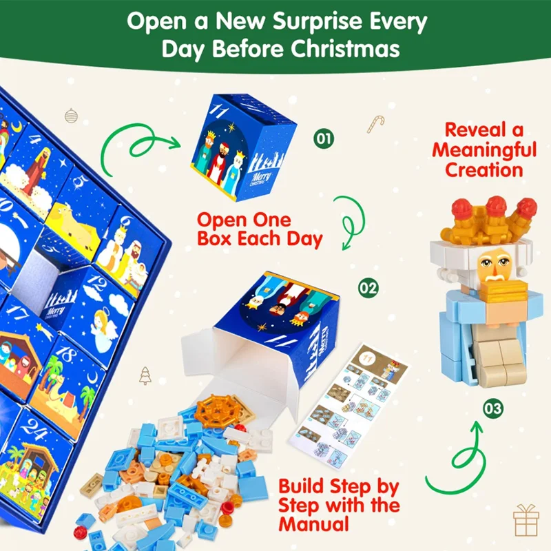 2026 Christmas Advent Calendar - огляд і ціна Building Block Mini