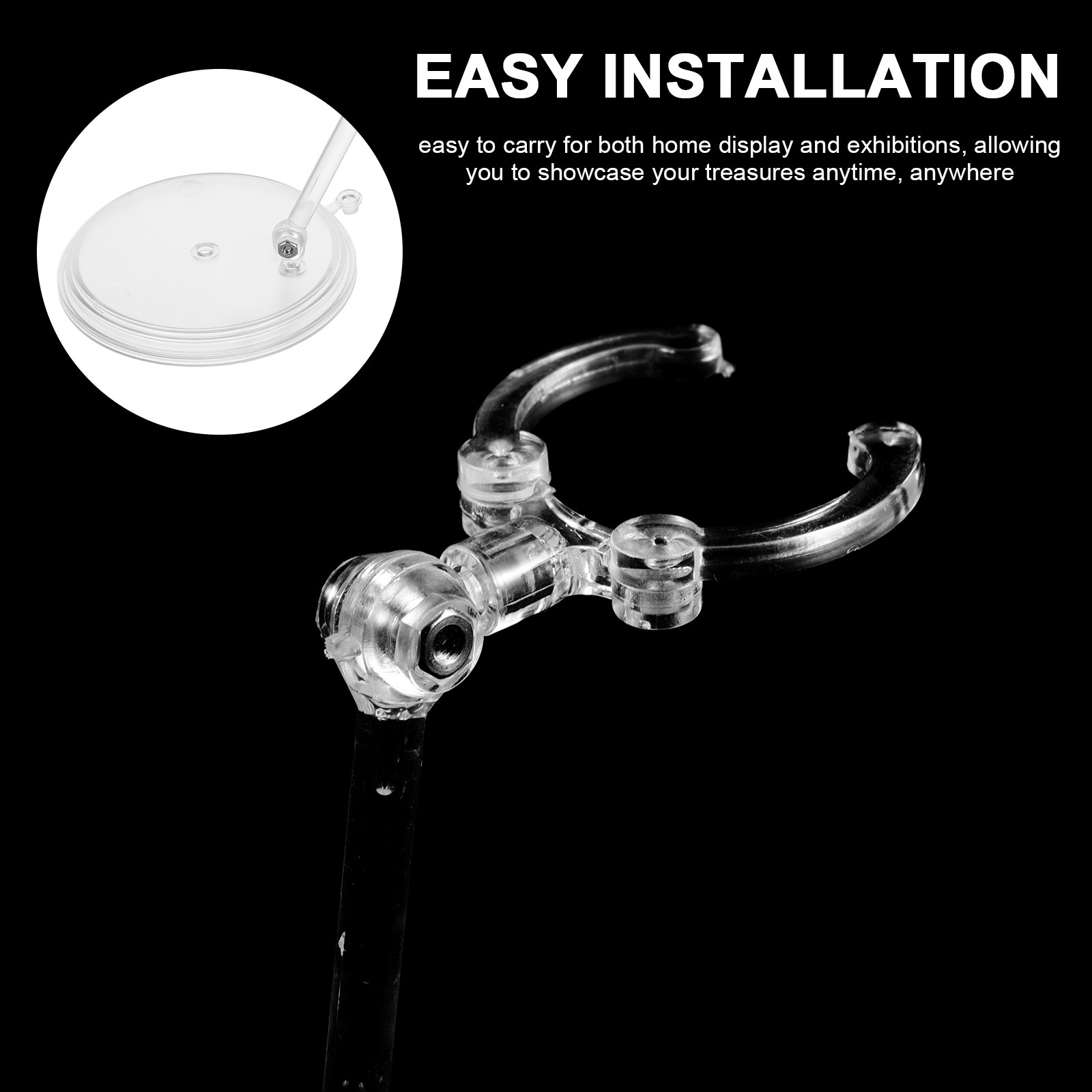 3Pcs Clear Adjustable Action F - огляд і ціна Action Figure Stand