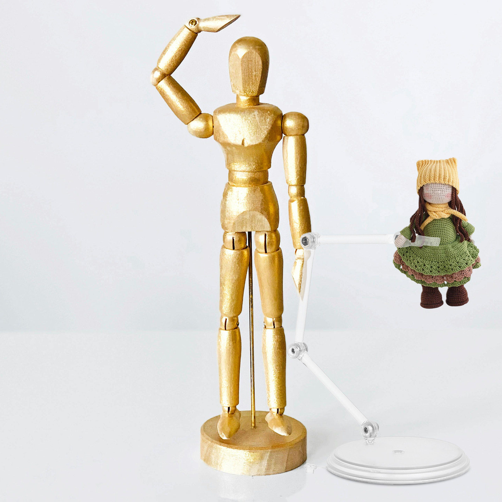 3Pcs Clear Adjustable Action F - огляд і ціна Action Figure Stand